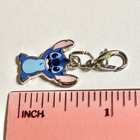Vintage Disney Lilo & Stitch Clip On Charm Purse Bag Zipper Pull Signed - Picture 10 of 10